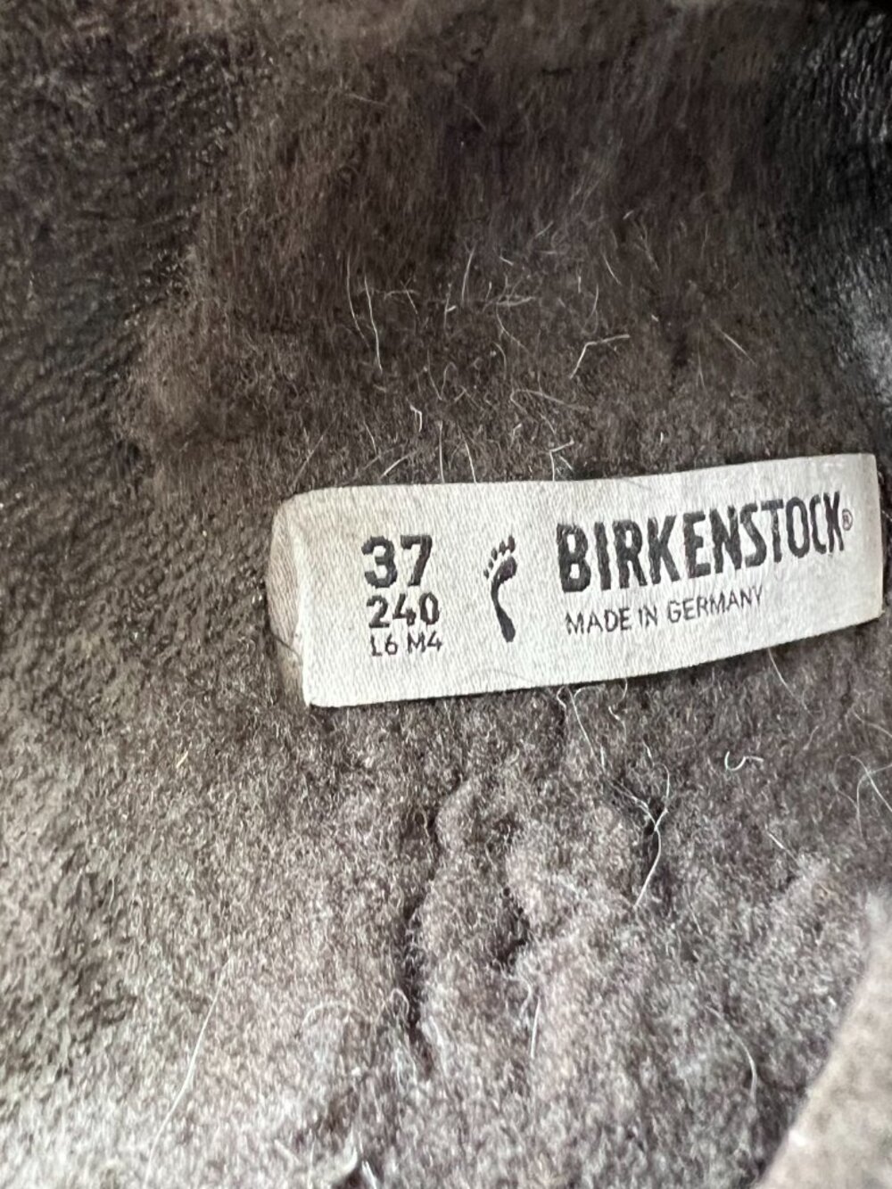 Birkenstock sandals Arizona Big Buckle Shearling teddy gray EU 37 6 6.5 slides - Picture 13 of 13